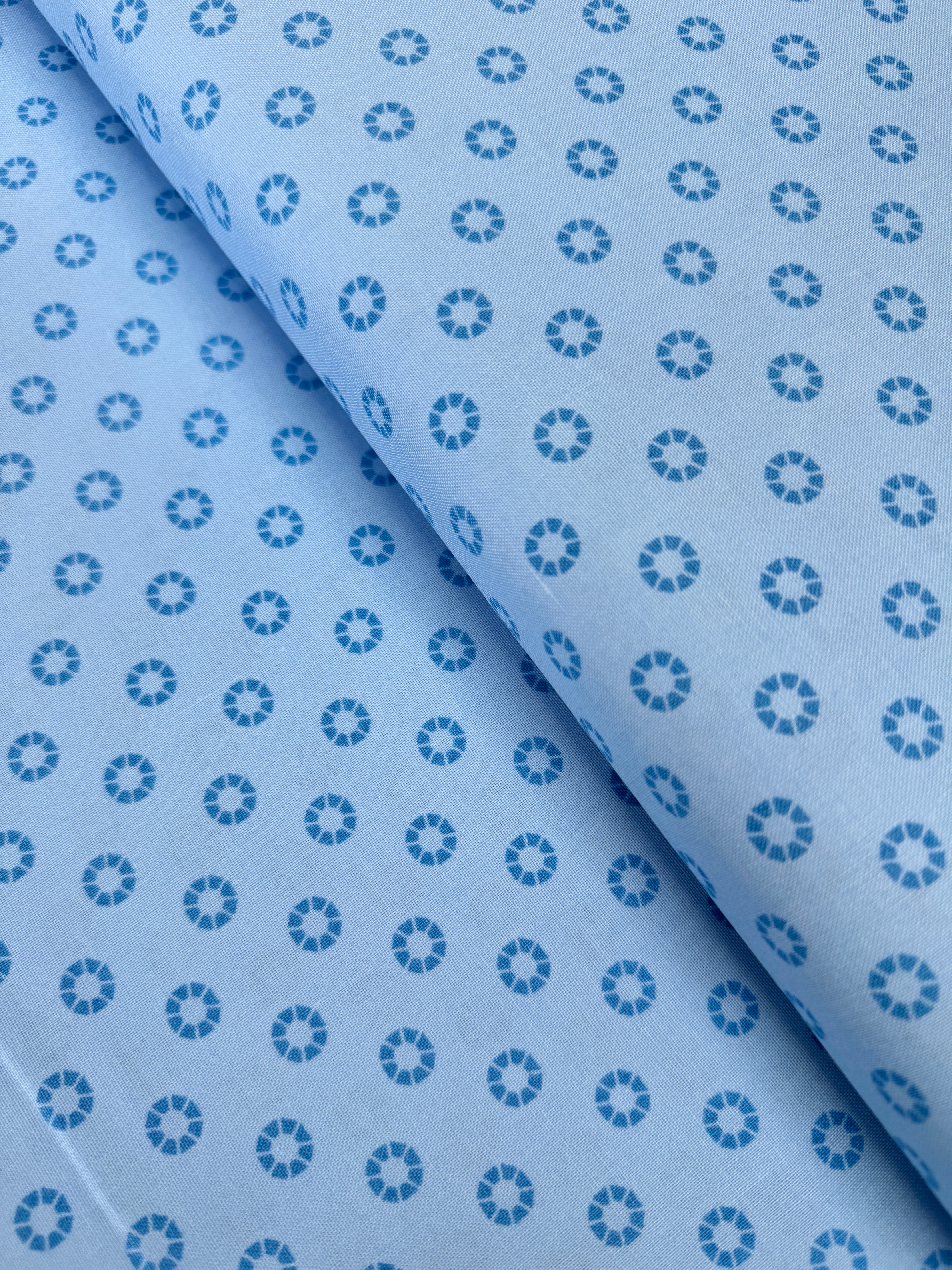 Designer Rhinestone – Periwinkle Quilting Cotton Fabric by Free Spirit Fabrics – subtle rhinestone-inspired design in periwinkle blue