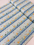 Animal Quackers Duck Stripe fabric by Maywood Studio – Kim’s Cause Collection, 100% cotton, yellow ducks on striped design.