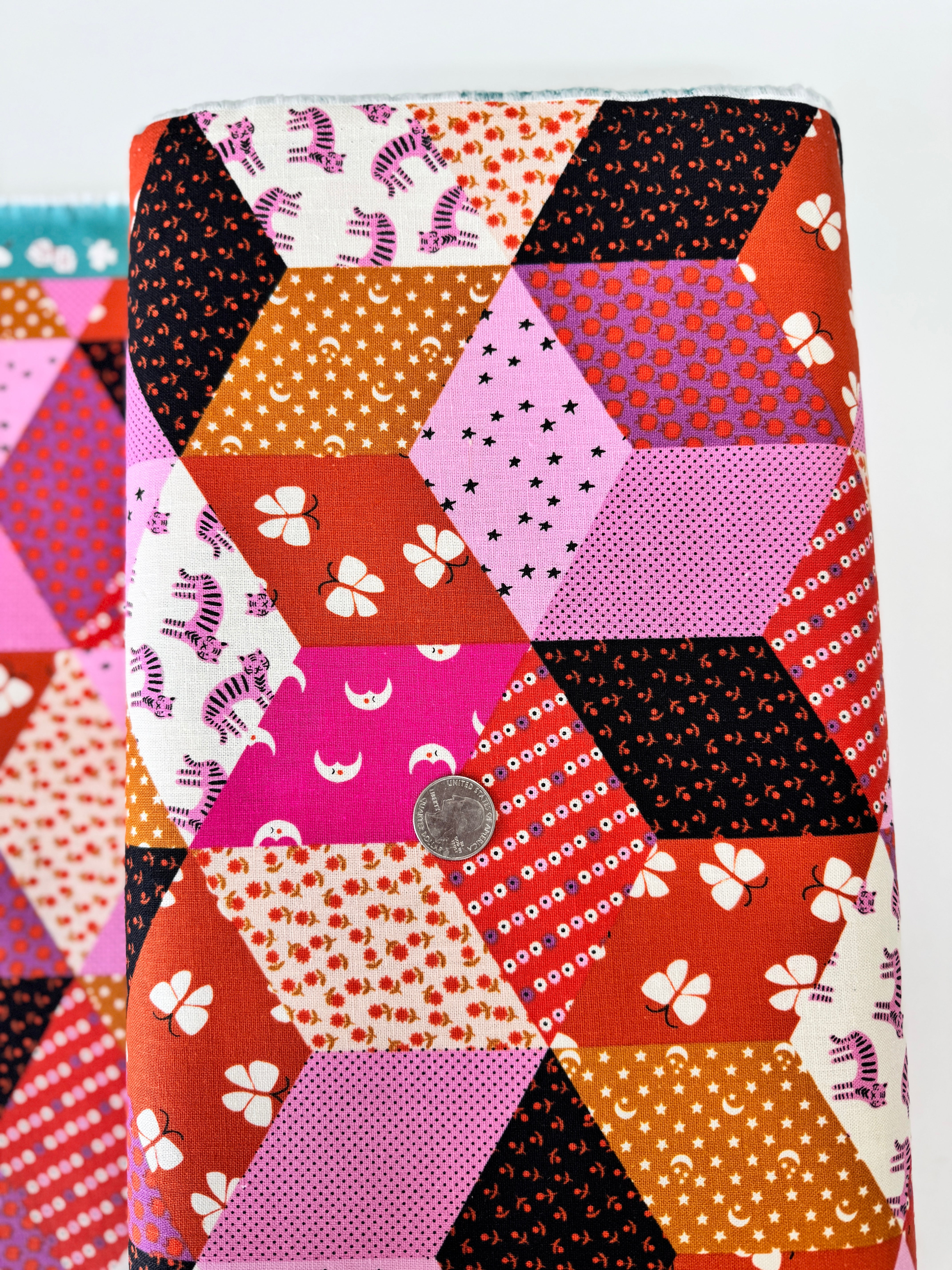 Ruby Star Society Ooh Lucky Lucky Heliotrope Canvas Fabric by Alexia Abegg for Moda Fabrics
