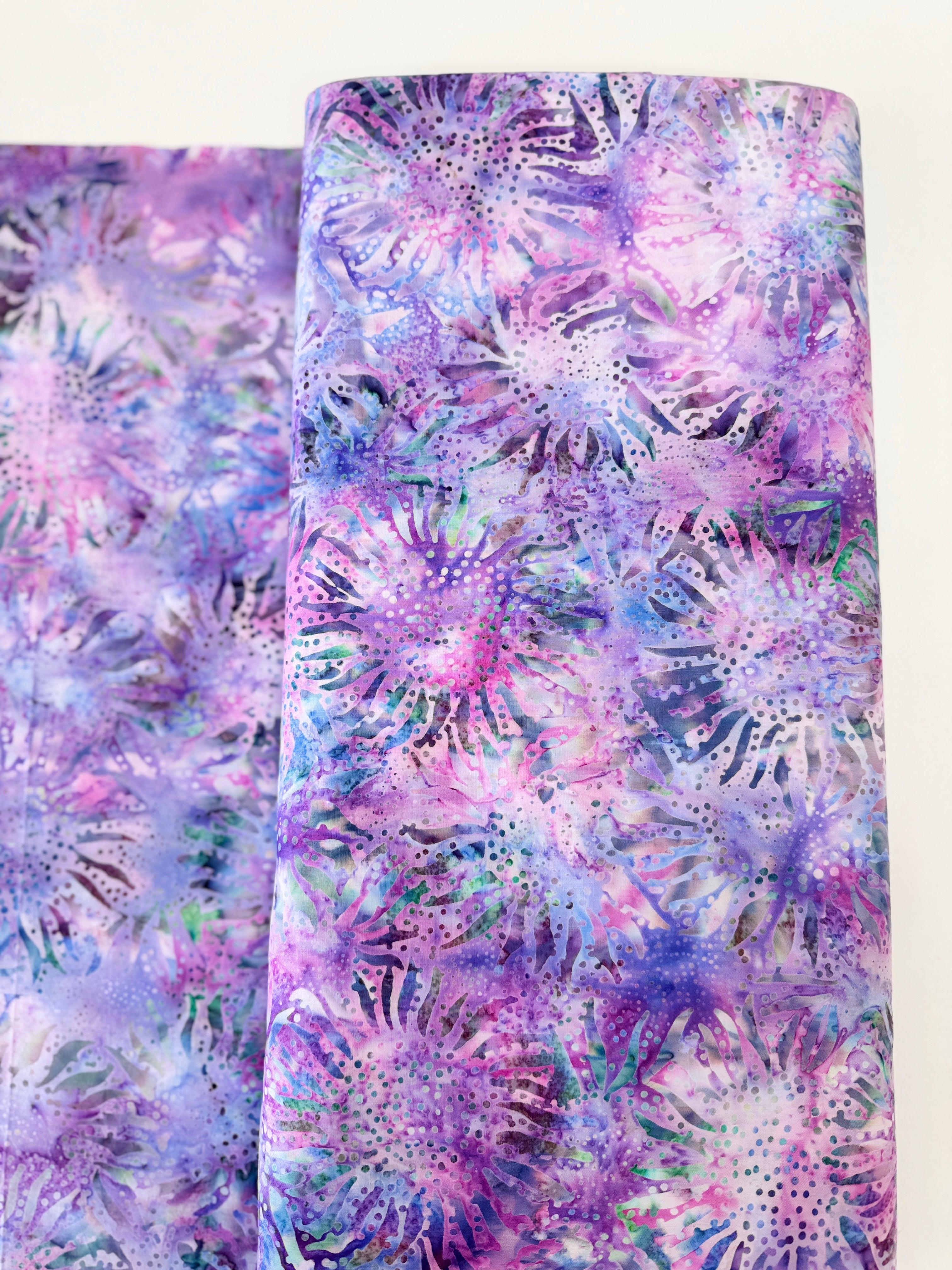 Bali Chops Sunflower Tupelo Batik Fabric by Hoffman – hand-dyed cotton