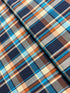 56" Width - Mad for Madras Plaid Yarn Dyed - Turquoise Yardage