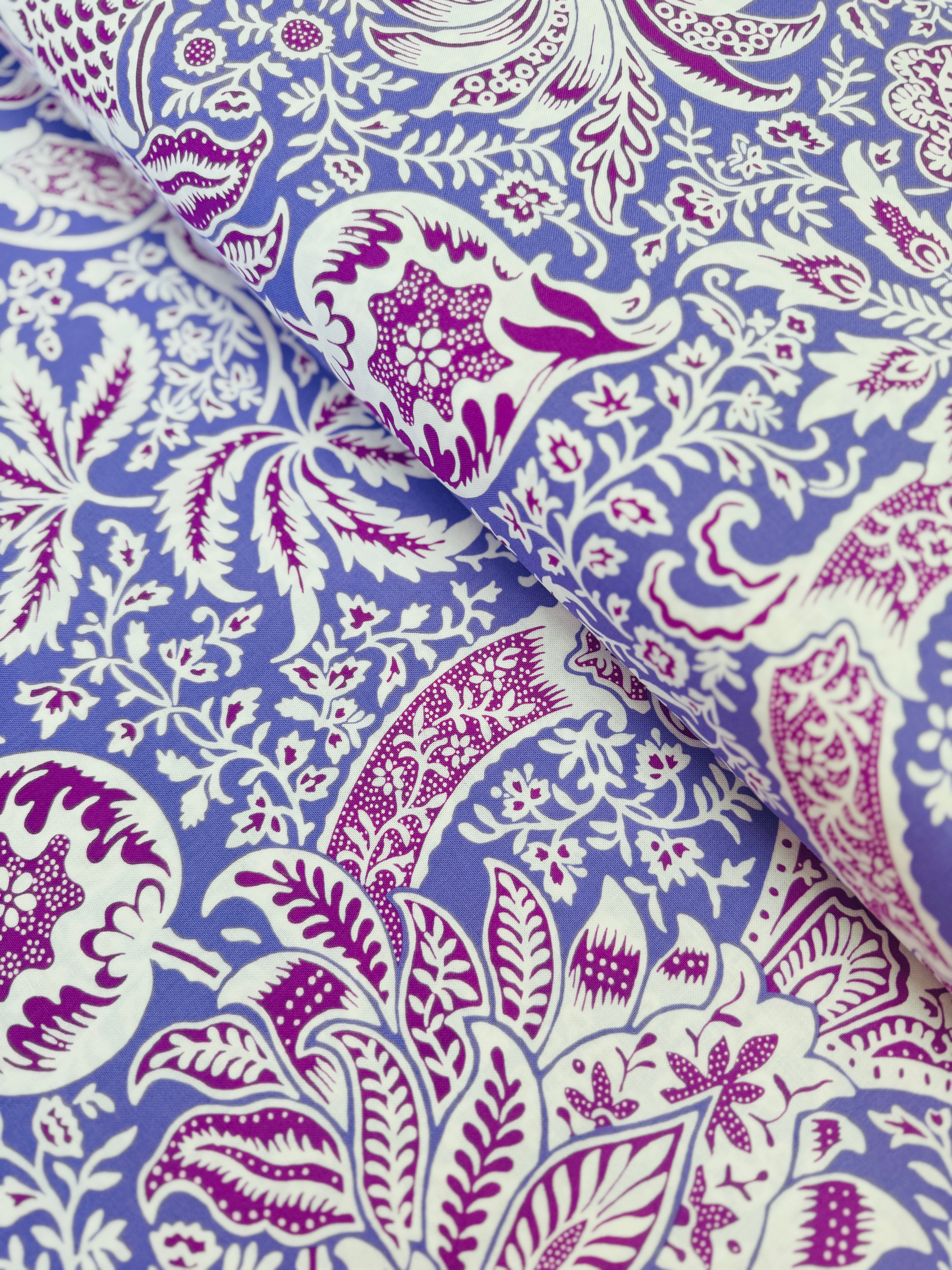 Indian Lavender Fabric by Kaffe Fassett & Morris & Co | Free Spirit Fabrics