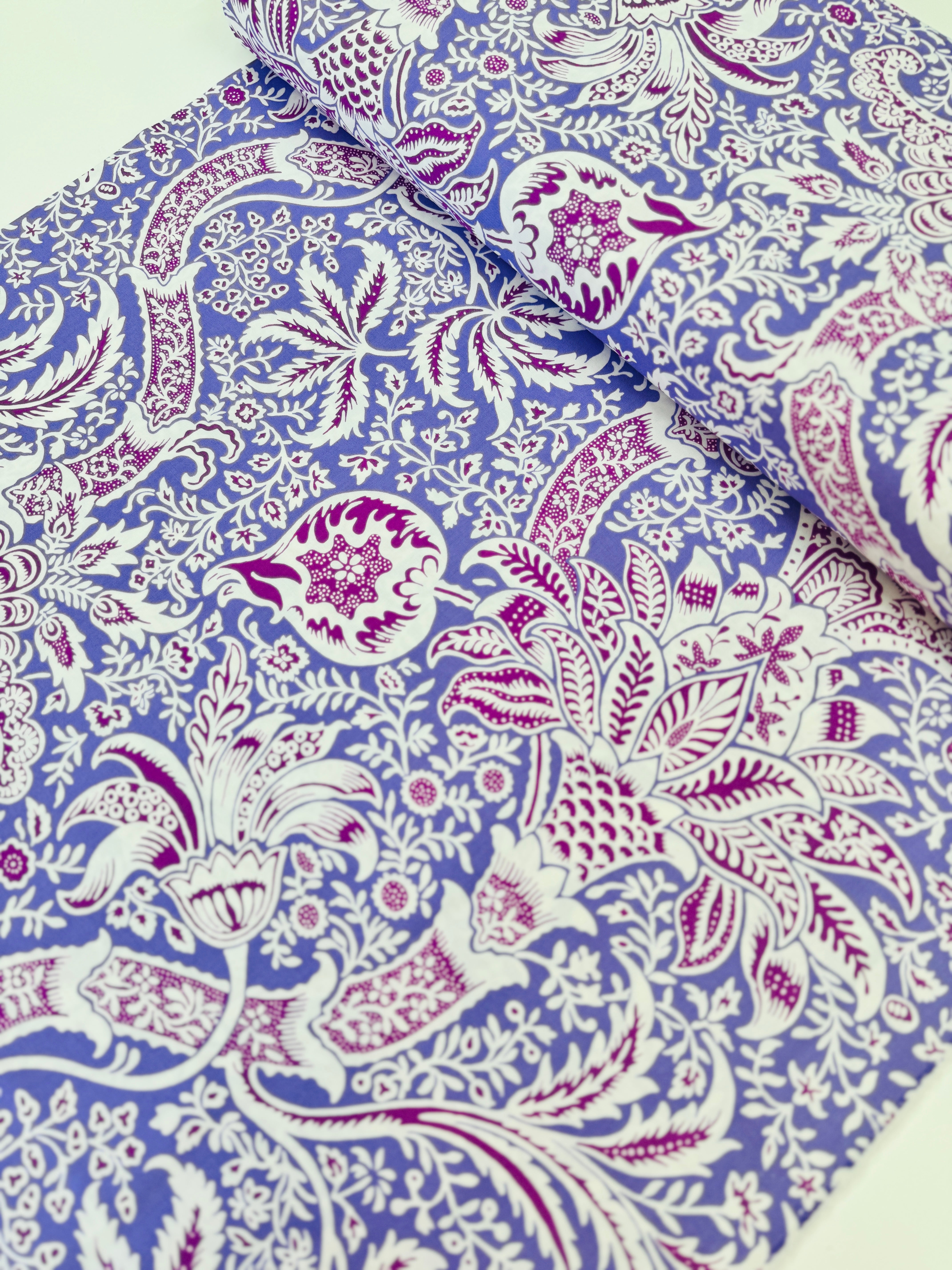 Indian Lavender Fabric by Kaffe Fassett & Morris & Co | Free Spirit Fabrics