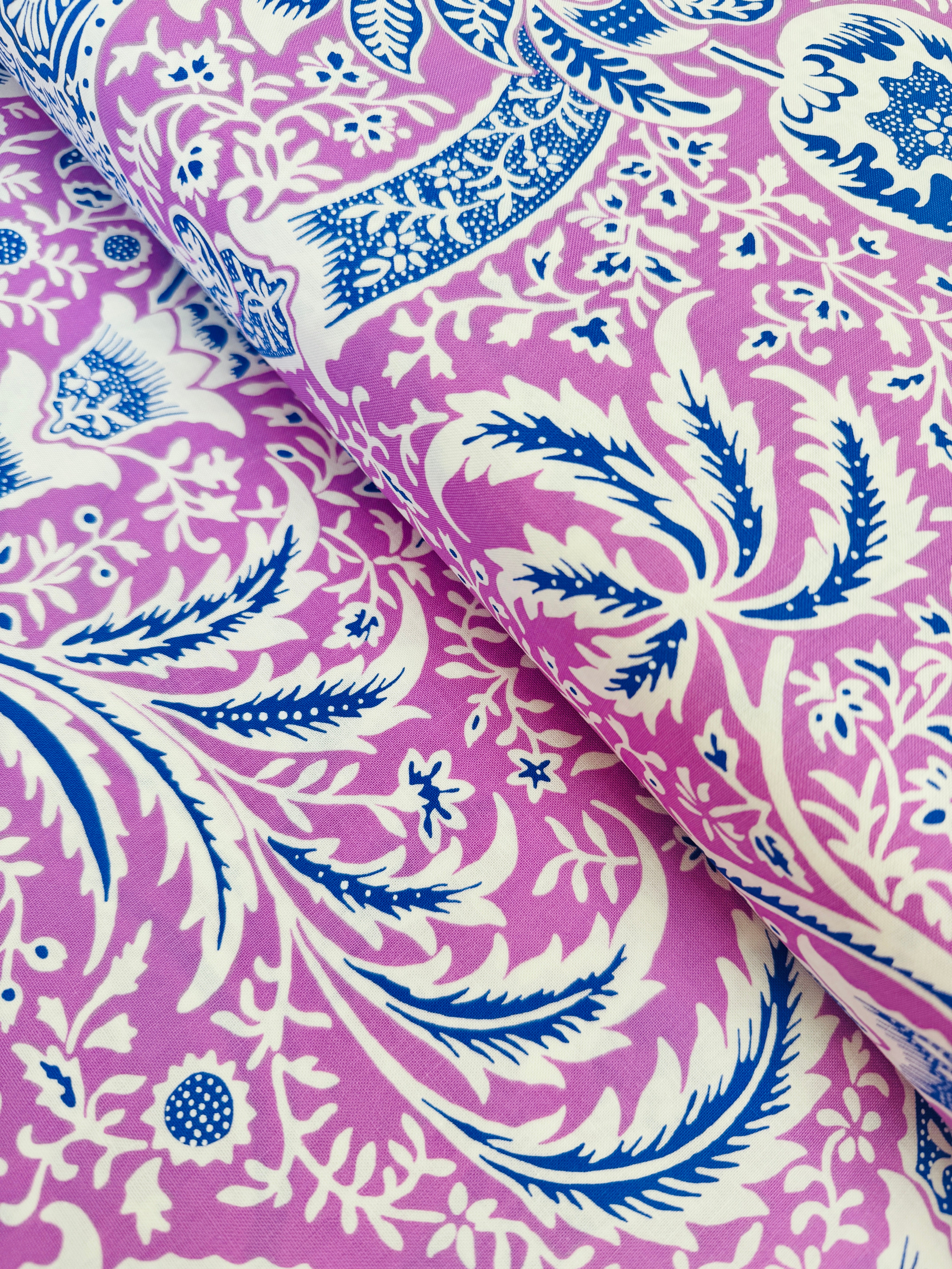 Indian Pink Fabric by Kaffe Fassett & Morris & Co | Free Spirit Fabrics
