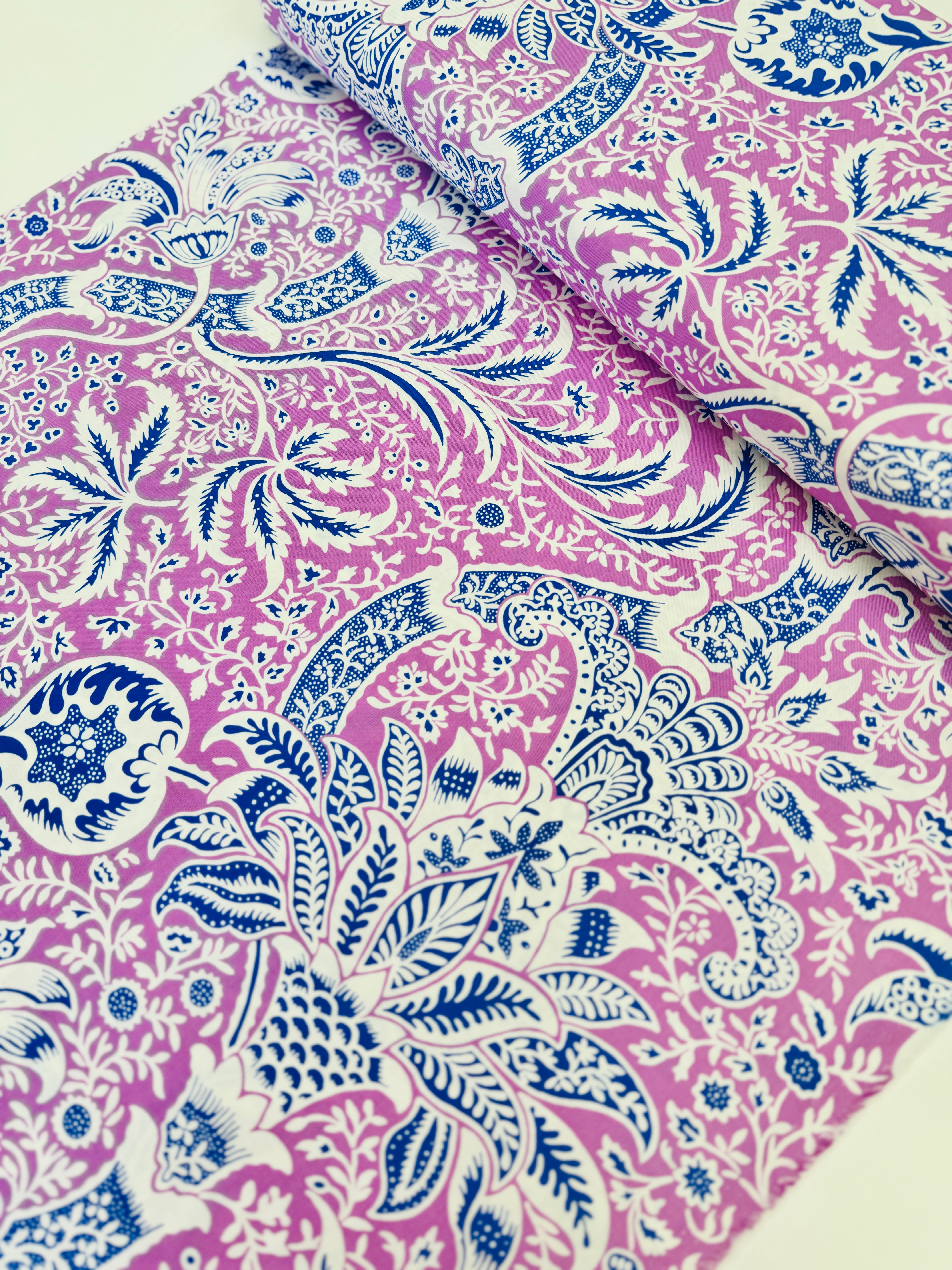 Indian Pink Fabric by Kaffe Fassett & Morris & Co | Free Spirit Fabrics
