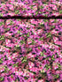 Mediterranean Escape – Bougainvillea floral fabric with purple digital print by Hoffman Fabrics