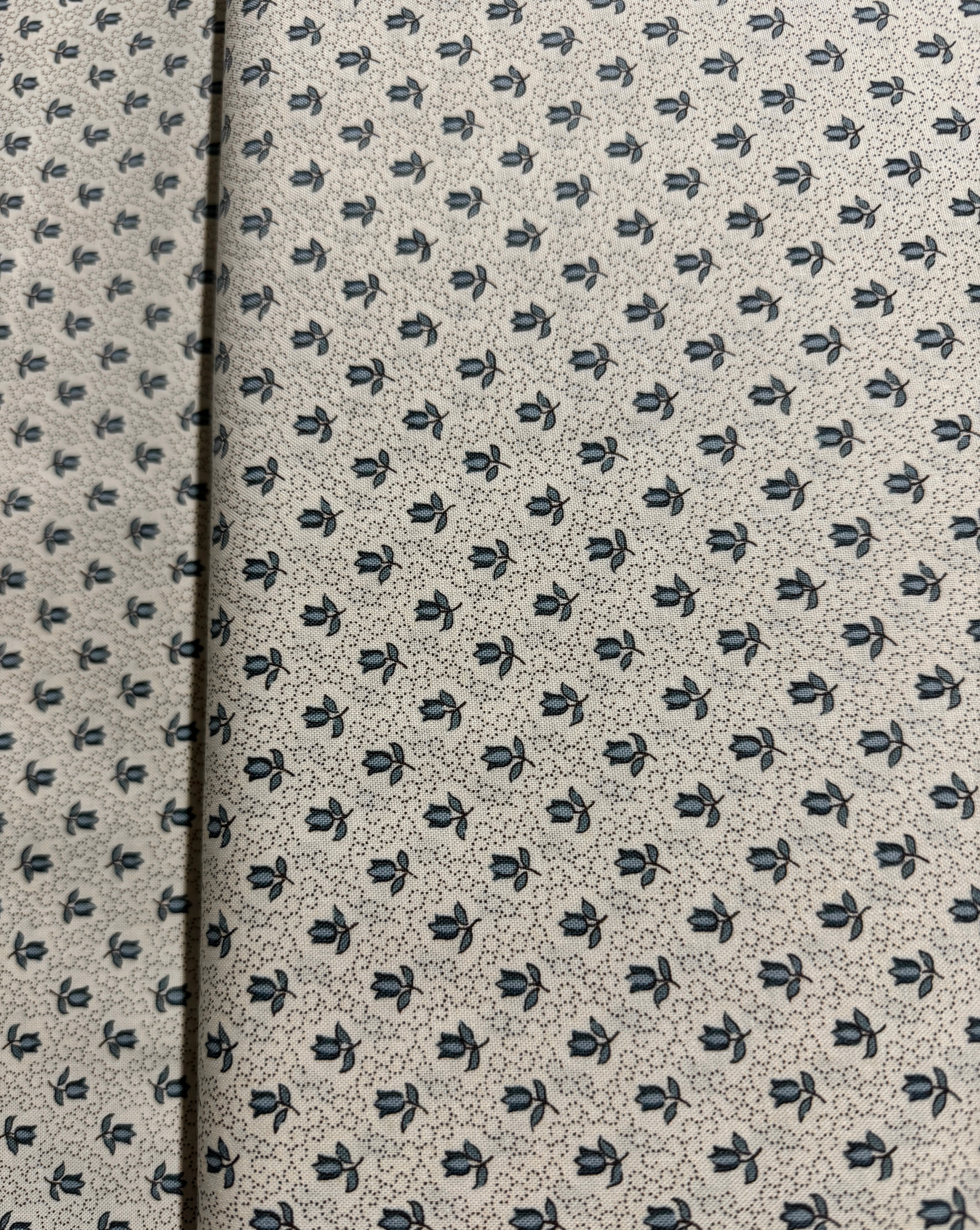 Antoinette - Florals Pearl French Blue Yardage