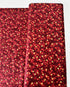 Sweet Pumpkin Spice - Dots Cranberry Metallic Yardage