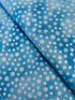 Whispering Woods - Small Snowflakes Blue/Silver Metallic Yardage