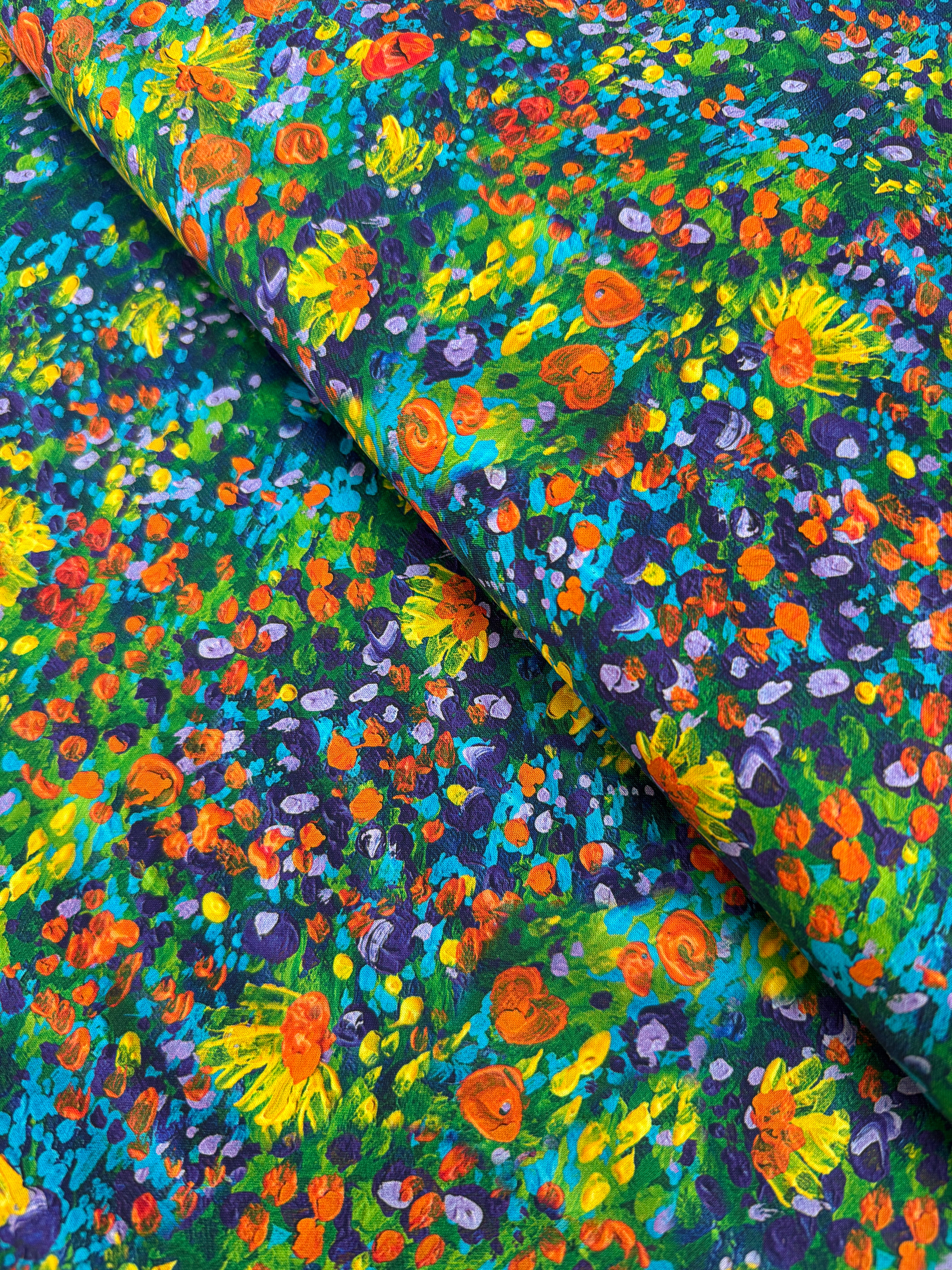 Painterly Petals Meadow - Garden Yardage