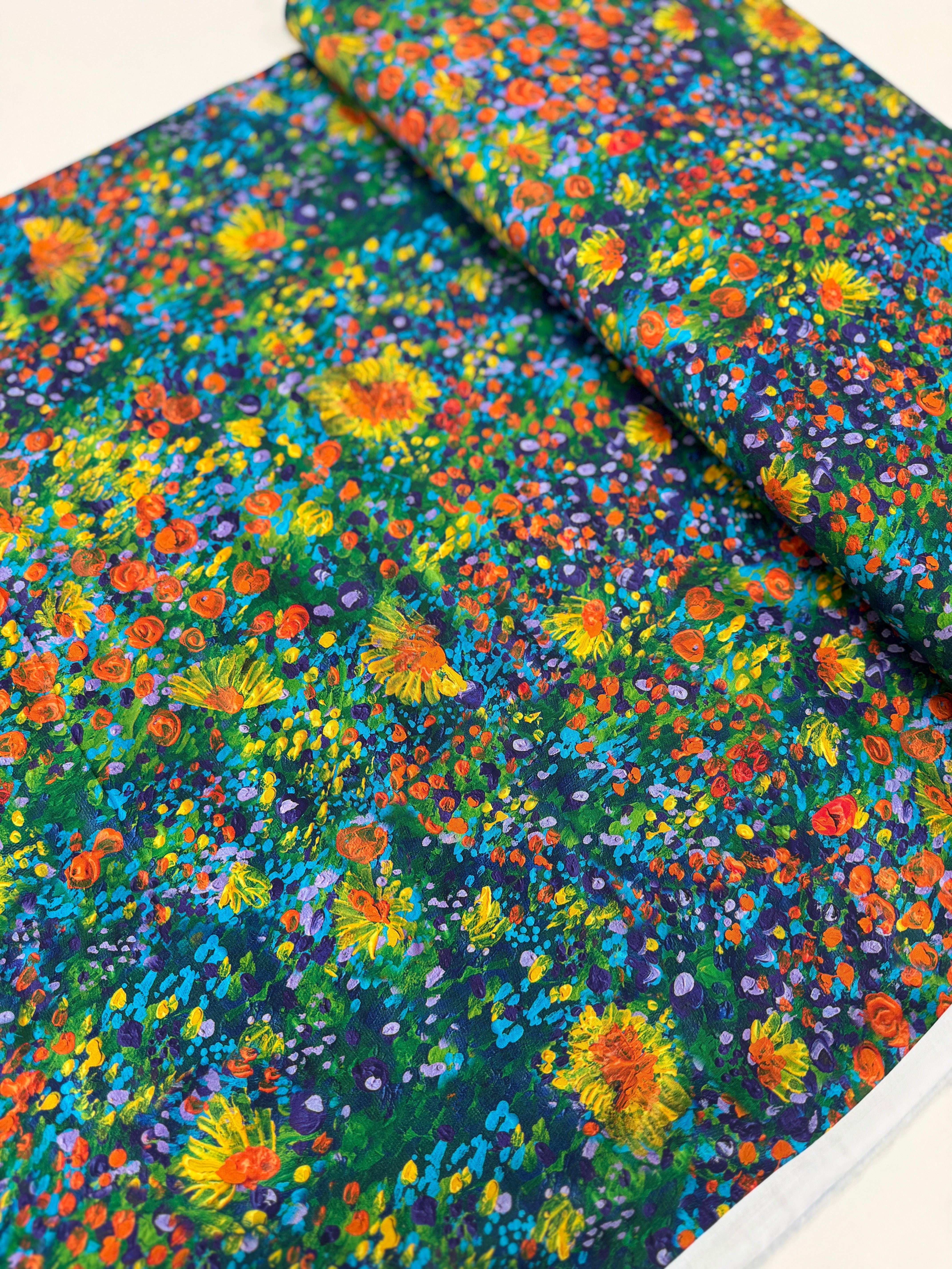 Painterly Petals Meadow - Garden Yardage