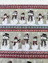 Let it Snow - Snowmen 11" Stripe Yardage