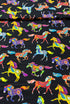 Southwest - Horses fabric by Timeless Treasures featuring wild horses in a scenic desert print on 100% cotton.