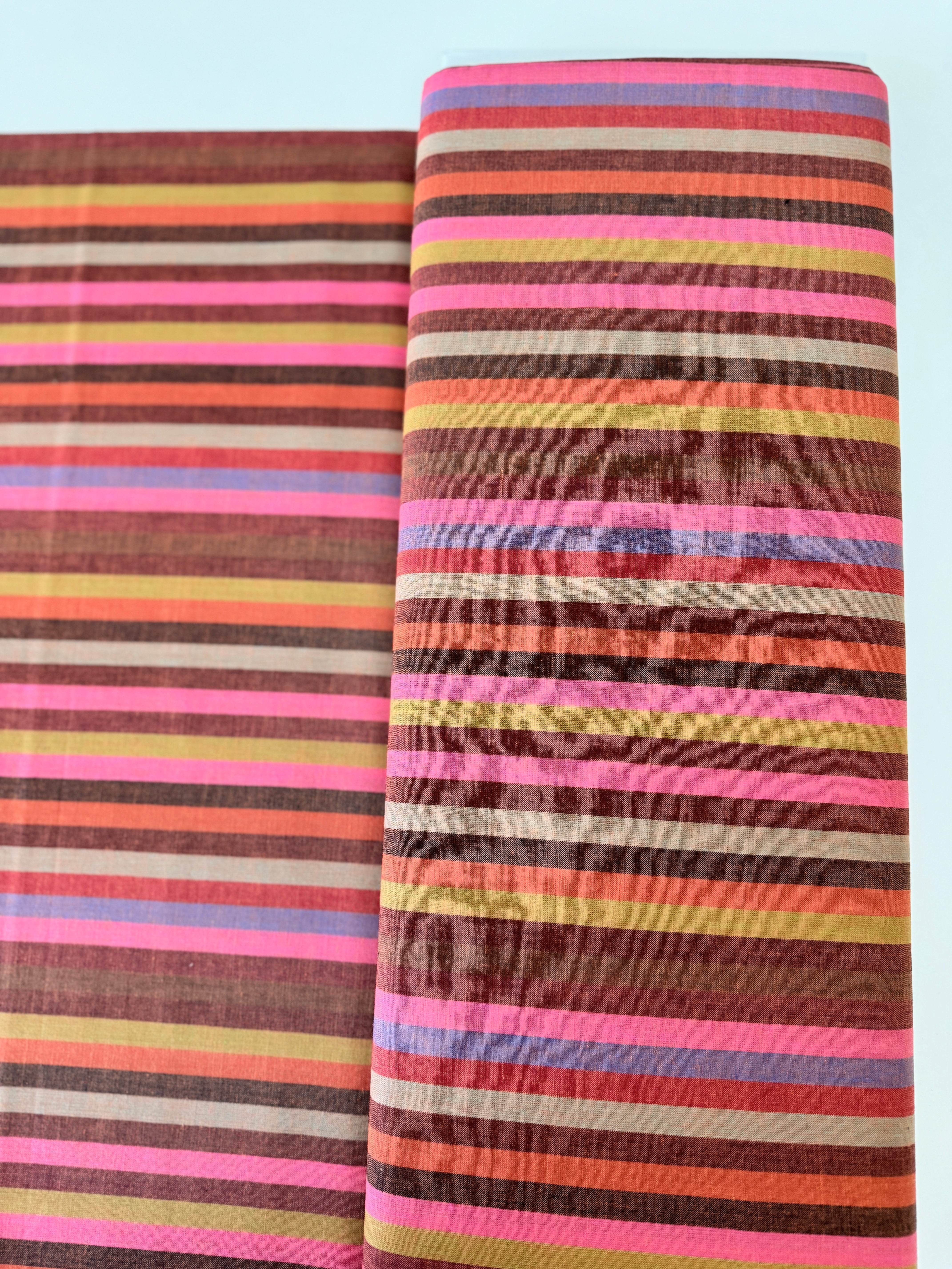 Narrow Stripe Tomato fabric – Kaffe Fassett Woven Stripes by FreeSpirit