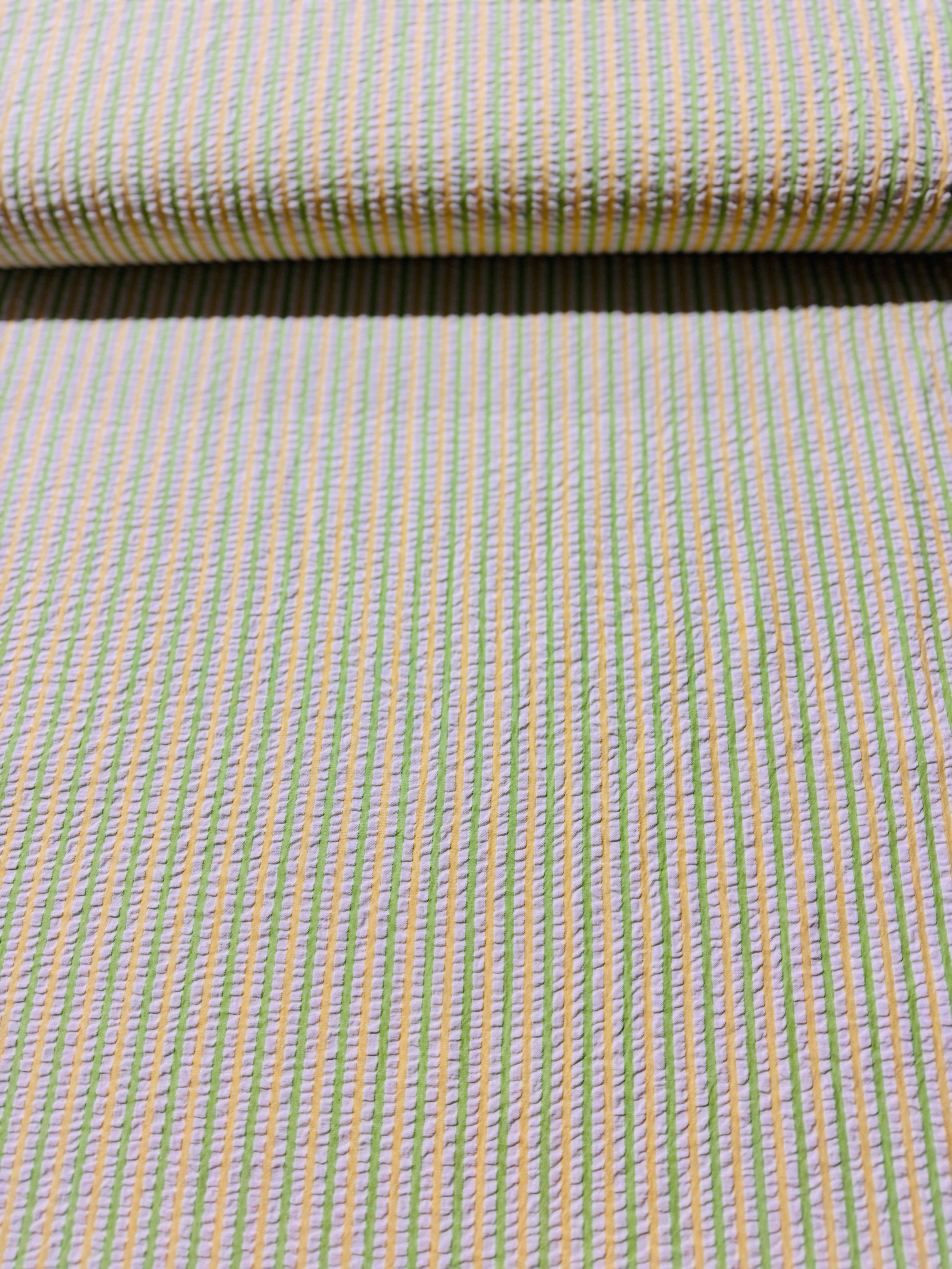 Seersucker Stripes Parakeet - Remnant