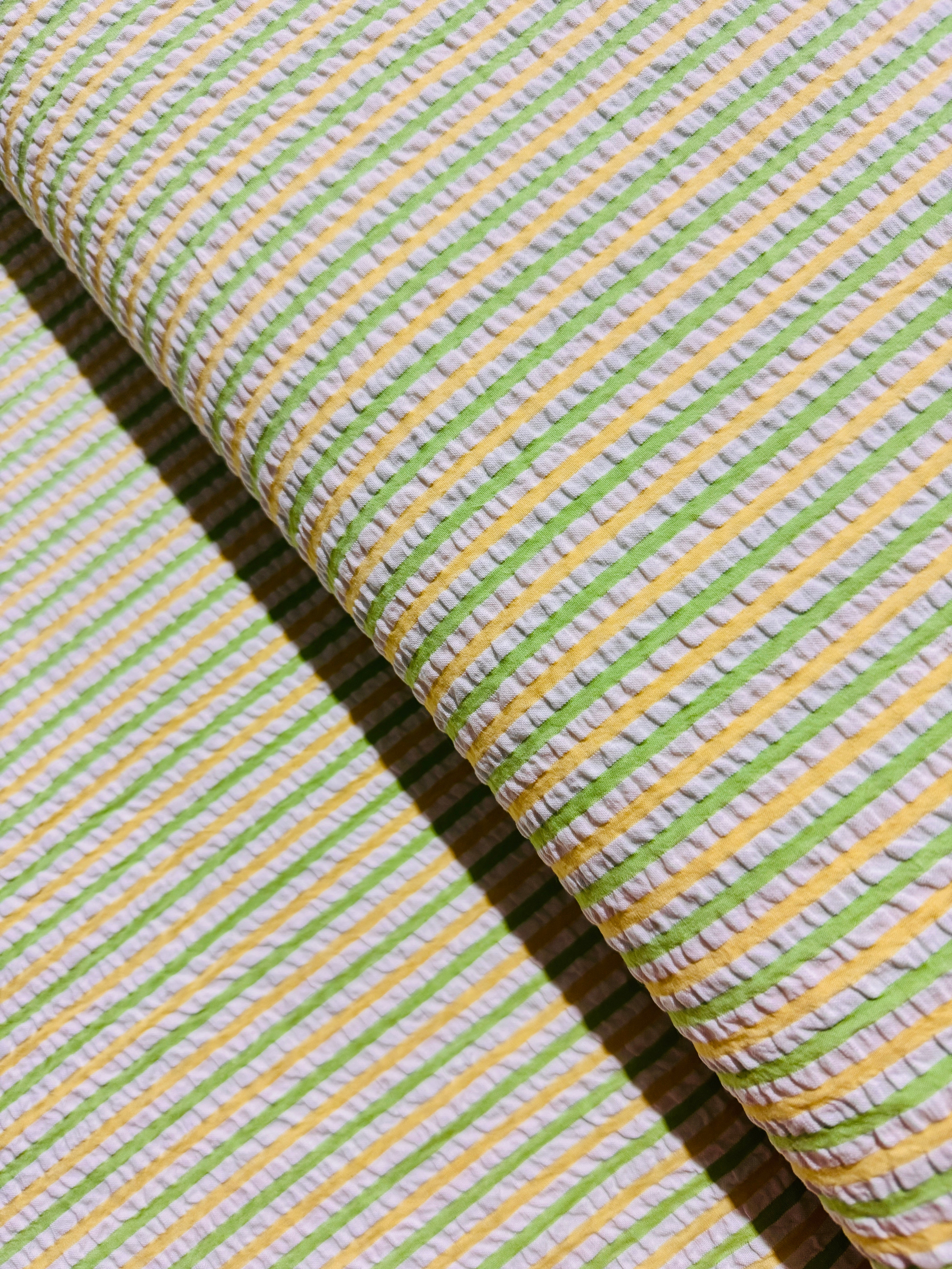 Seersucker Stripes Parakeet - Remnant