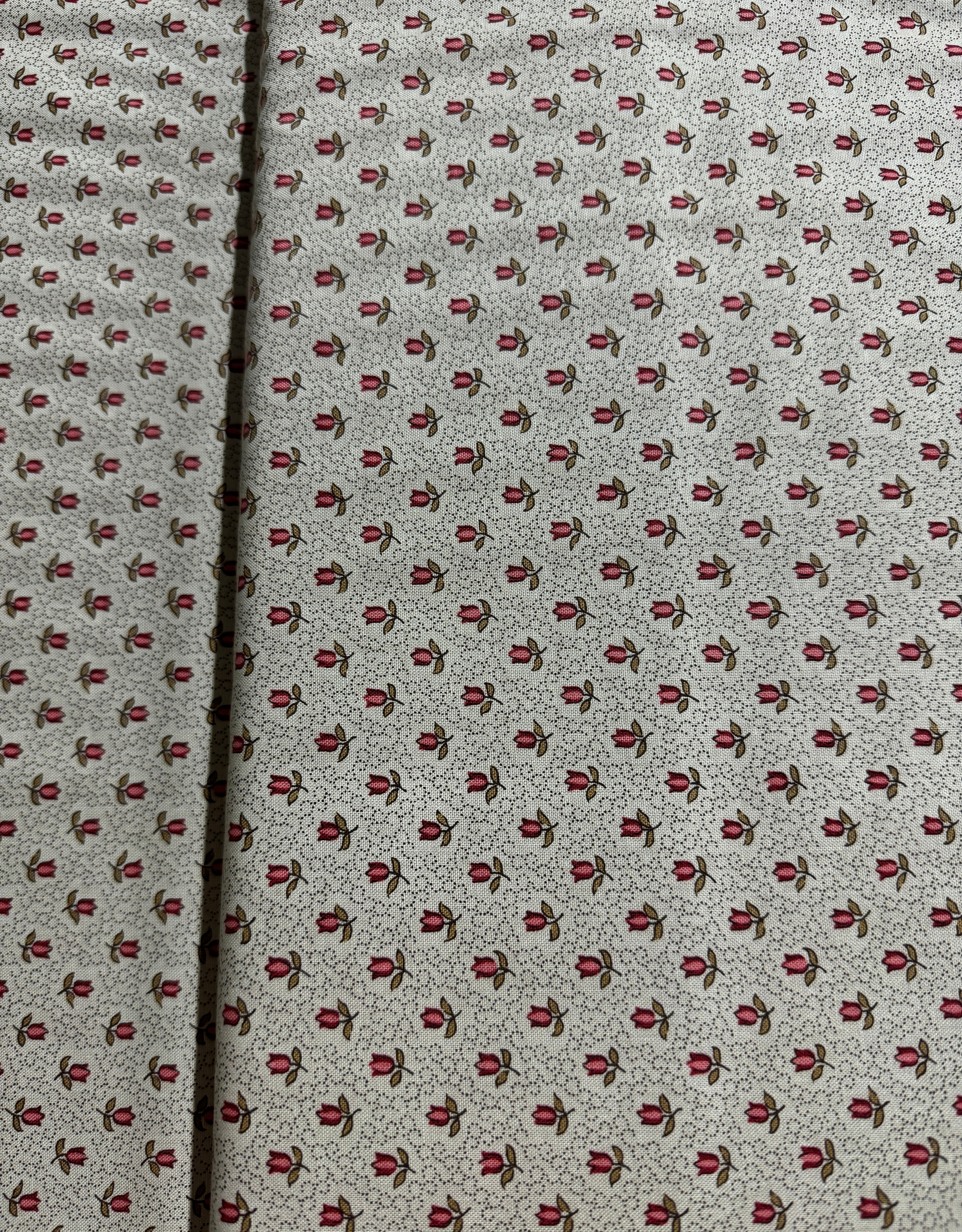 Antoinette Smoke - Small Floral Yardage