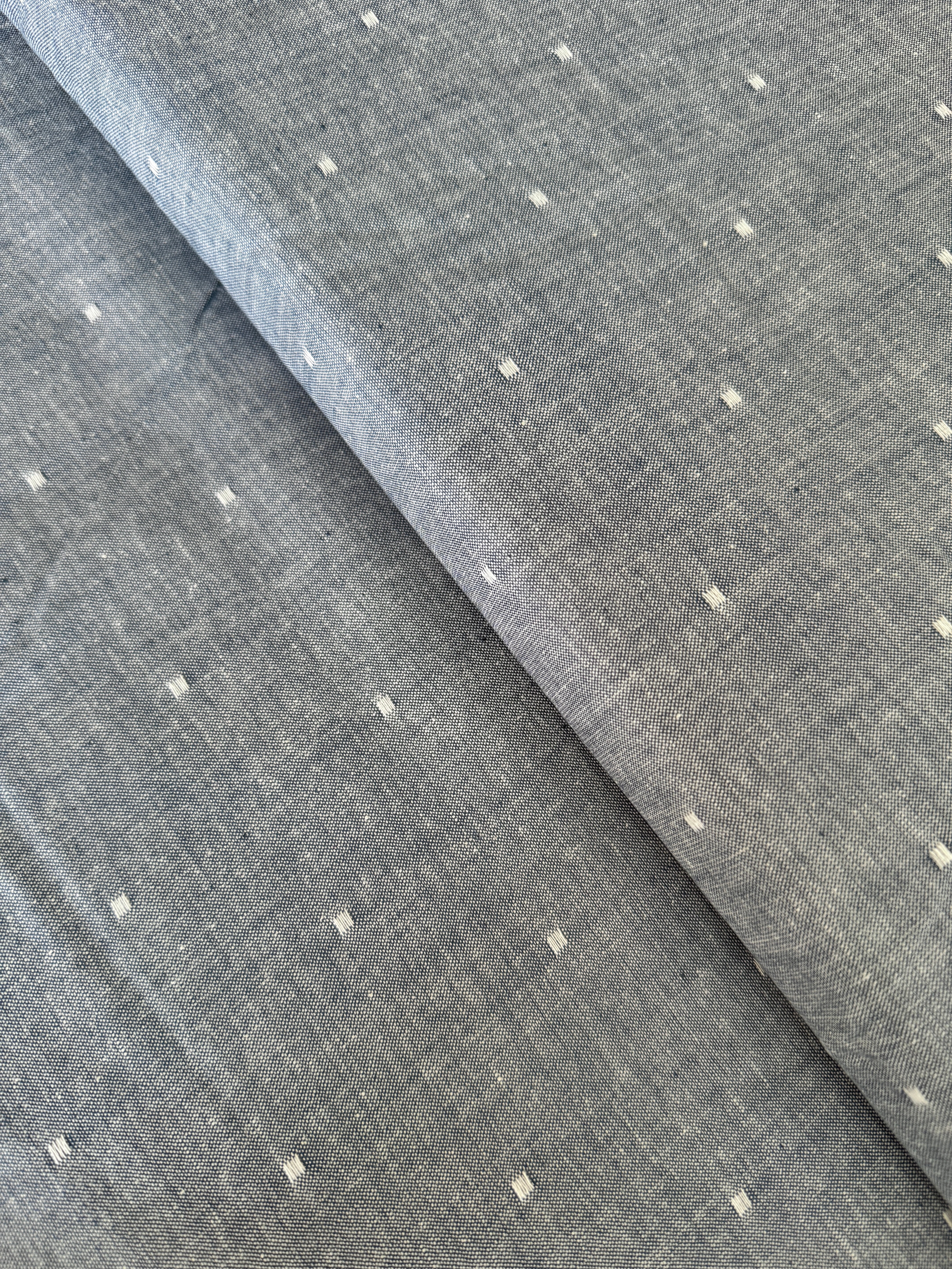 Vista Wovens Indigo - Square Dot Yardage