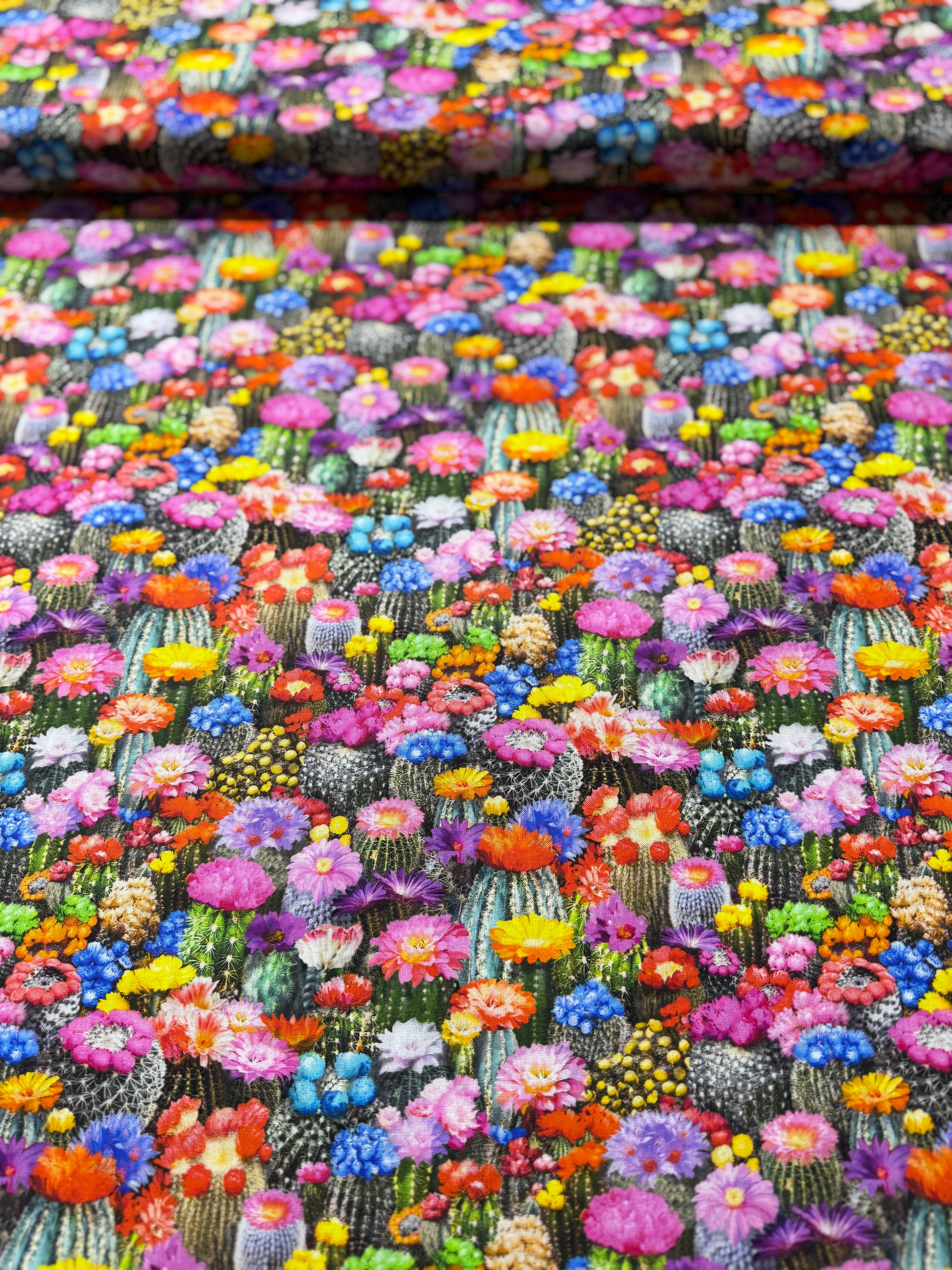 Southwest - Multi Floral Desert Cactus Yardage