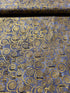 Gustav Klimt - Swirls Charcoal Gold Metallic Yardage