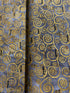 Gustav Klimt - Swirls Charcoal Gold Metallic Yardage