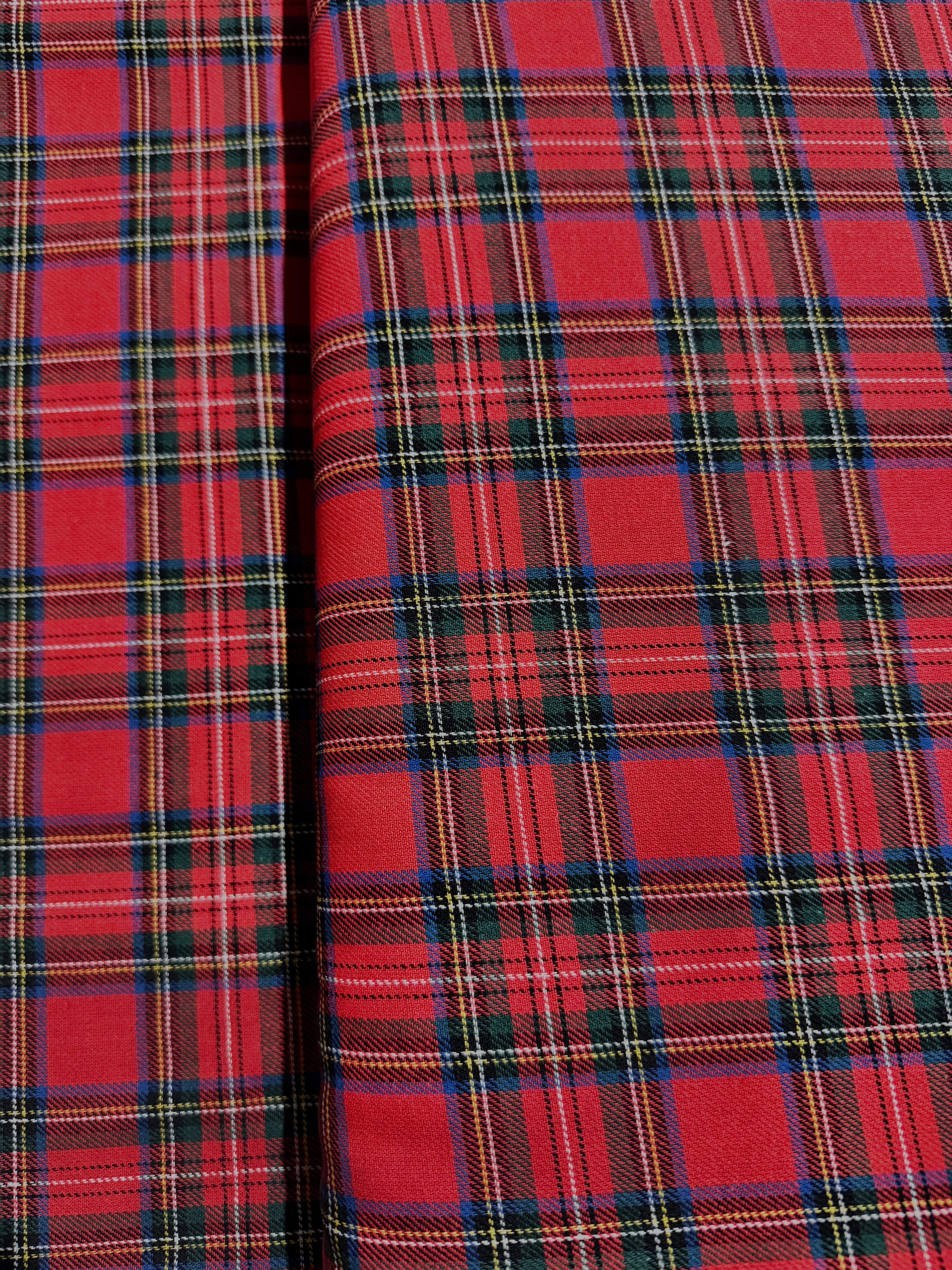 57" Width - Sevenberry Classic Plaid Yarn Dyed Twill - Red - Half Yard