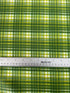 Cats and Quilts - Plaid Happy Green Yardage