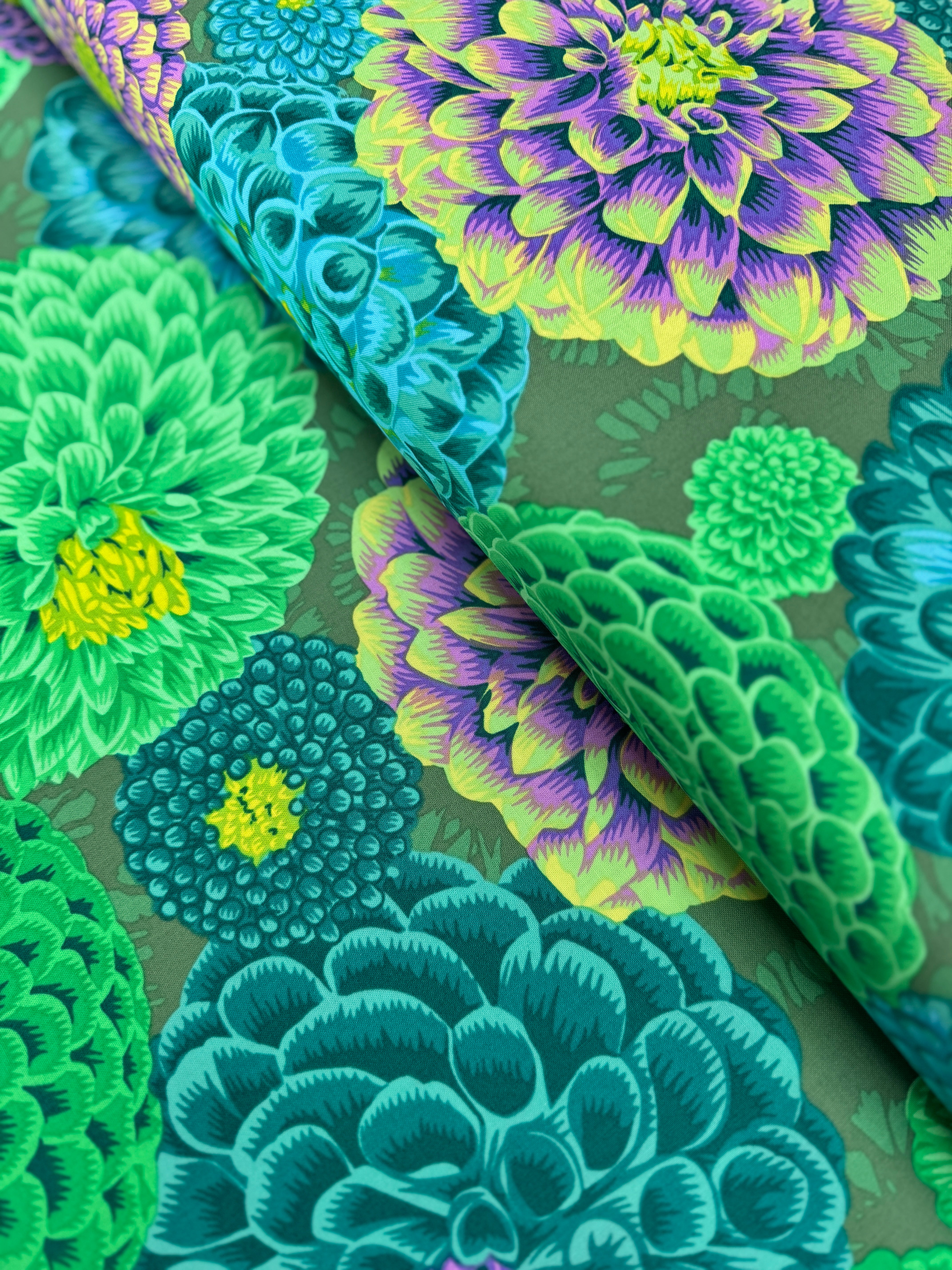 Kaffe Fassett Collective Stash - Flora Green Yardage