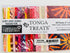 Tonga Treat Passion Fruit batik charm pack with 40 coordinating 5 inch precut fabric squares