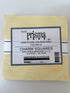 Prisma Dyes Lava Flow charm pack by Robert Kaufman showing 5" batik squares in soft yellow tonal colors.