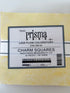 Prisma Dyes Lava Flow charm pack by Robert Kaufman showing 5" batik squares in soft yellow tonal colors.