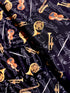 Orchestra Instruments with Music Background Yardage