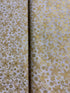 Traditional Trimmings Gold Swirls & Snowflakes on Ivory Fabric by Robert Kaufman – metallic cotton holiday fabric.