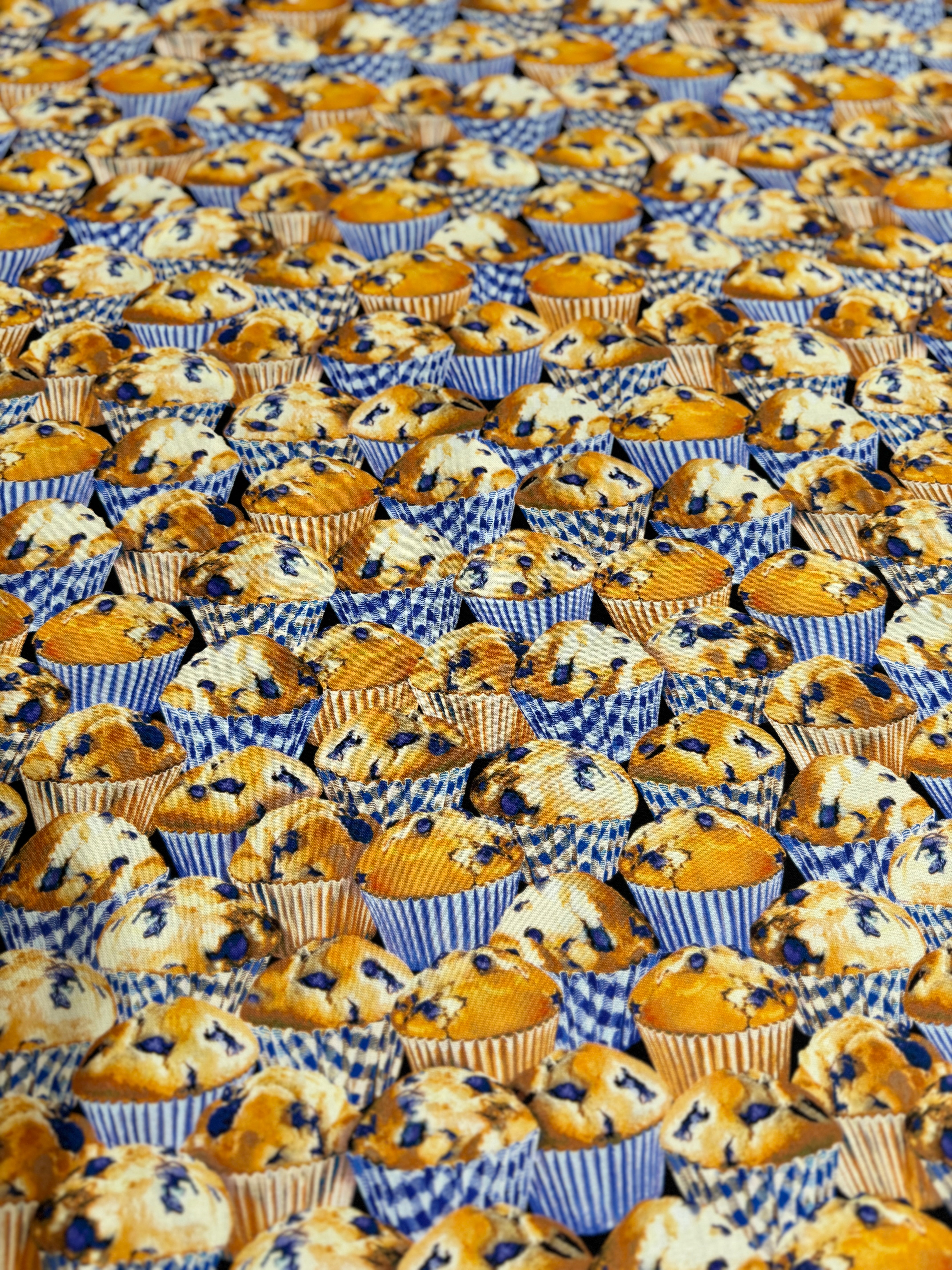 Blueberry Hill - Stacked Blueberry Muffins Multi - Remnant