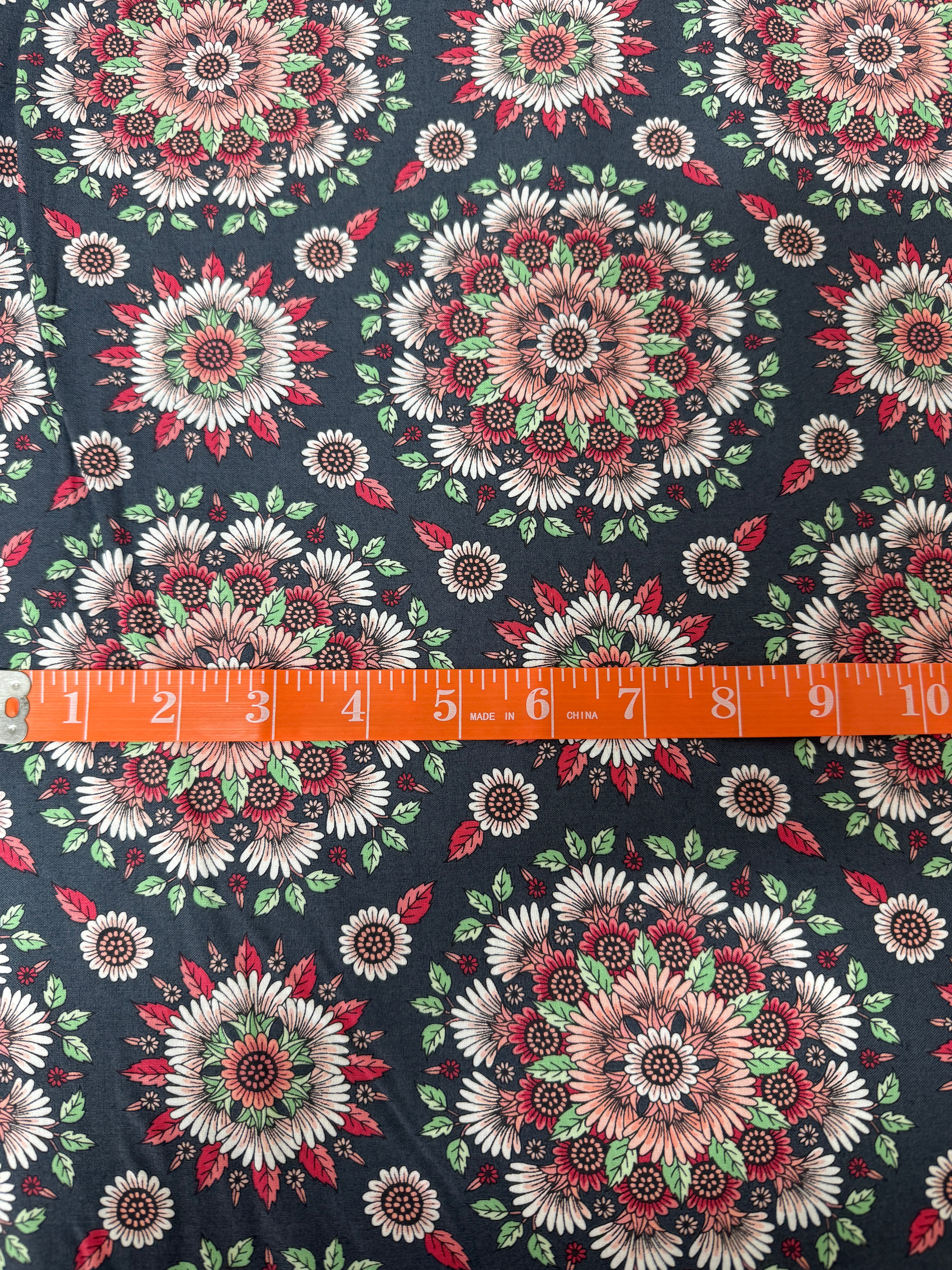 Delphine - Floral Medallion Blush Yardage