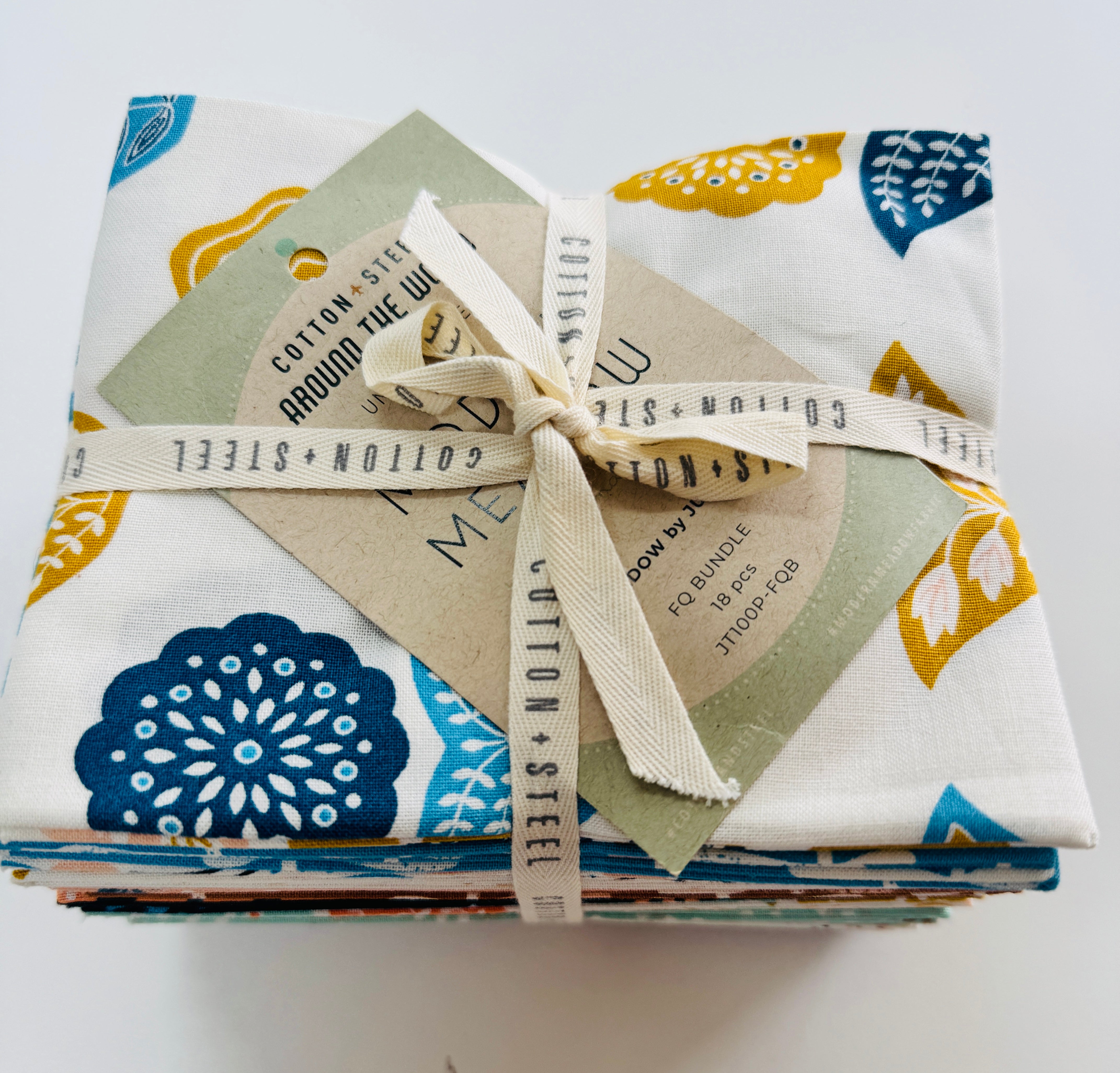 Modern Meadow fat quarter bundle by Juliana Tipton for Cotton and Steel Fabrics 18 precut quilting cottons