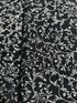 Holiday Flourish-Snow flower - Swirls Onyx Metallic Yardage