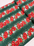 Forest green metallic stripe quilting cotton fabric by Studio RK for Robert Kaufman.