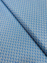 Blue cotton quilting fabric with tiny white floral ditsy print by Quilted Koala.