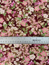 Aurelia - Small Florals Burgundy Metallic Yardage