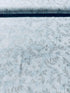 Fly Home For Winter - Tossed Leaves And Sprigs Ice Blue/Silver Metallic Yardage
