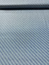 Holiday Charms - Stripe Blue Silver Yardage