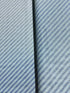 Holiday Charms - Stripe Blue Silver Yardage