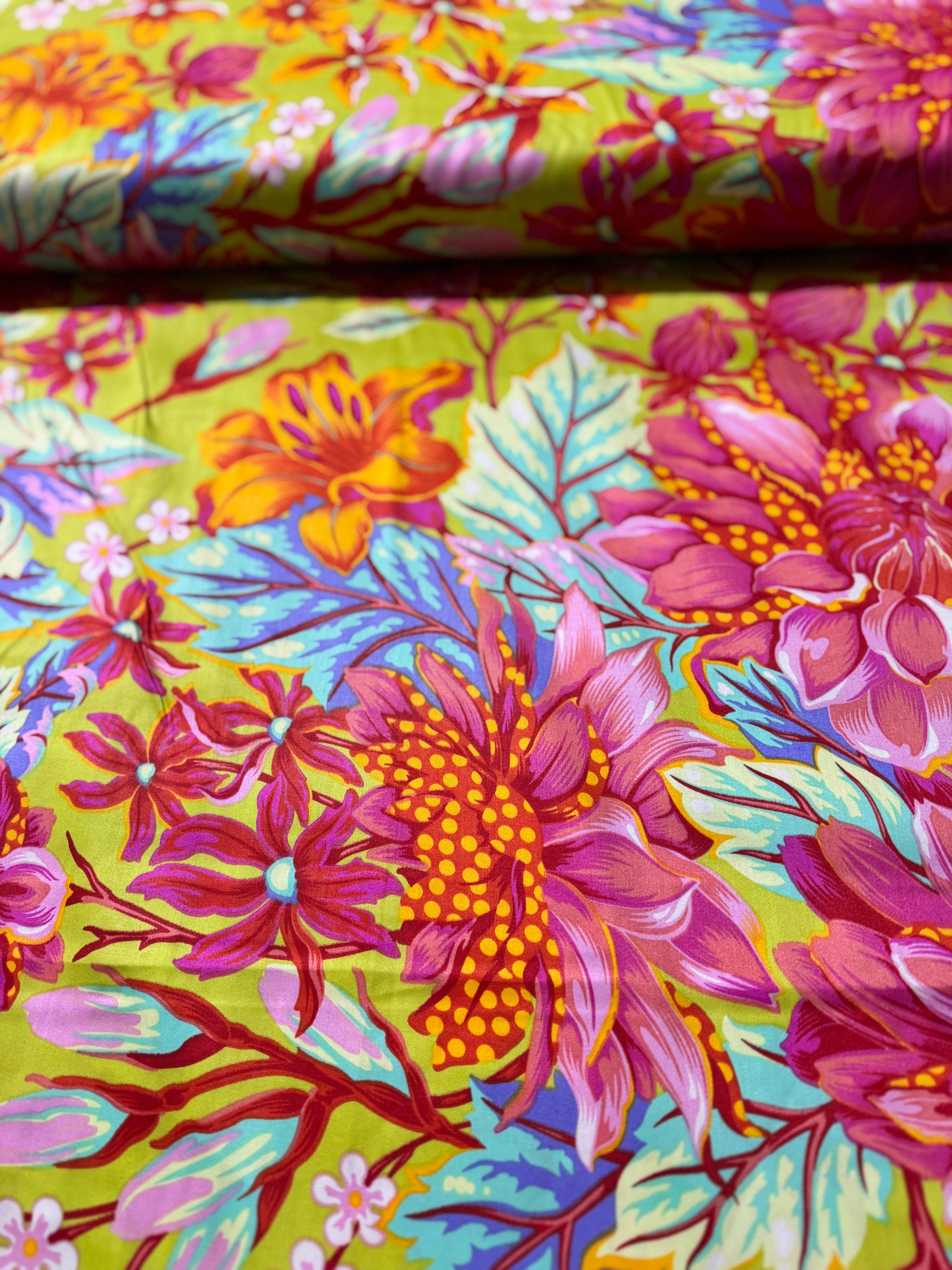 Untamed - Hello Dahlia Wide - Lunar Wide Sateen 108" Wide Yardage