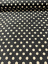 Sevenberry Canvas Natural Dots - Medium Dots Black Yardage