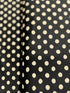 Sevenberry Canvas Natural Dots - Medium Dots Black Yardage