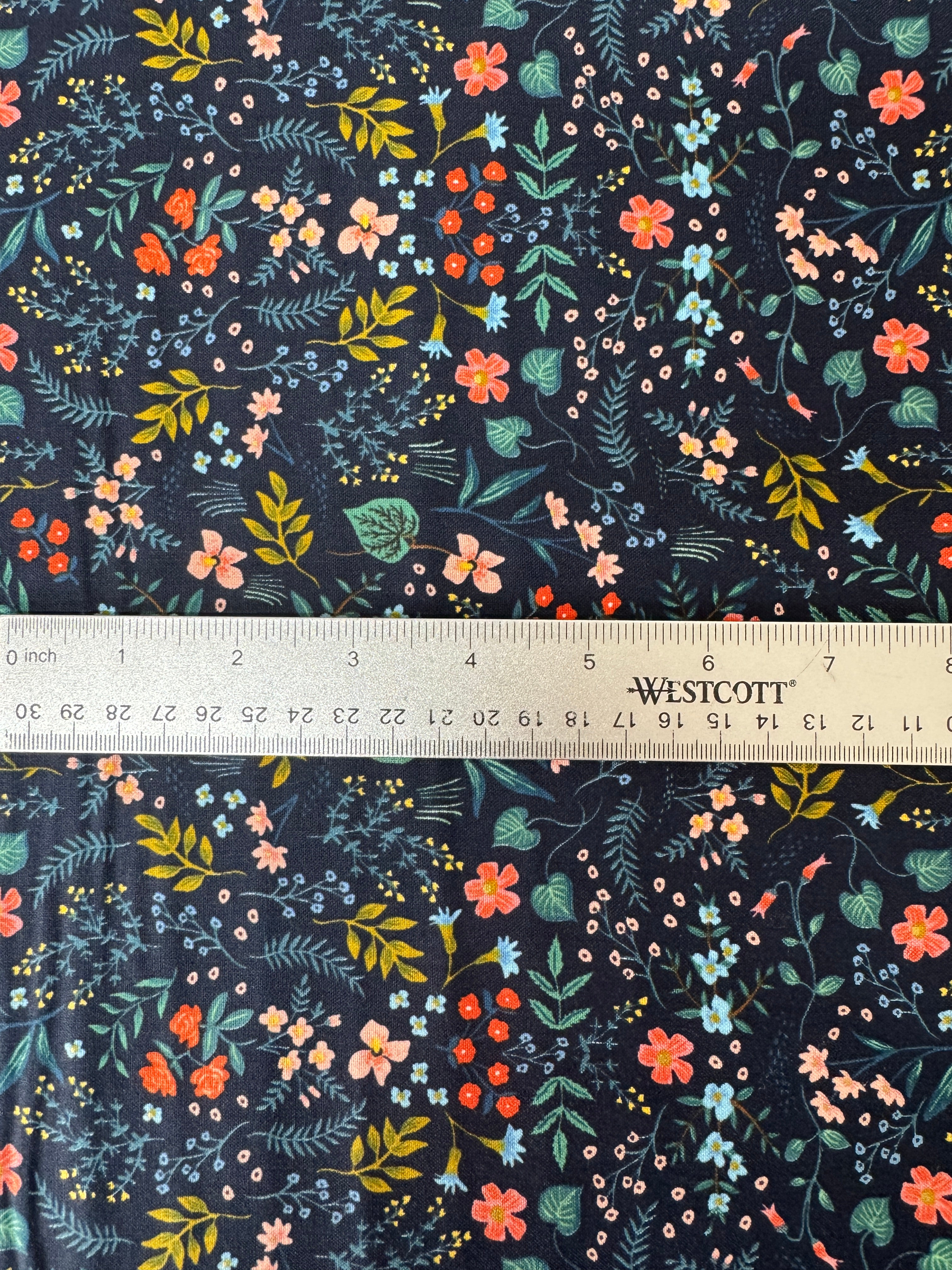 Wildwood - Wildwood Navy Metallic Yardage