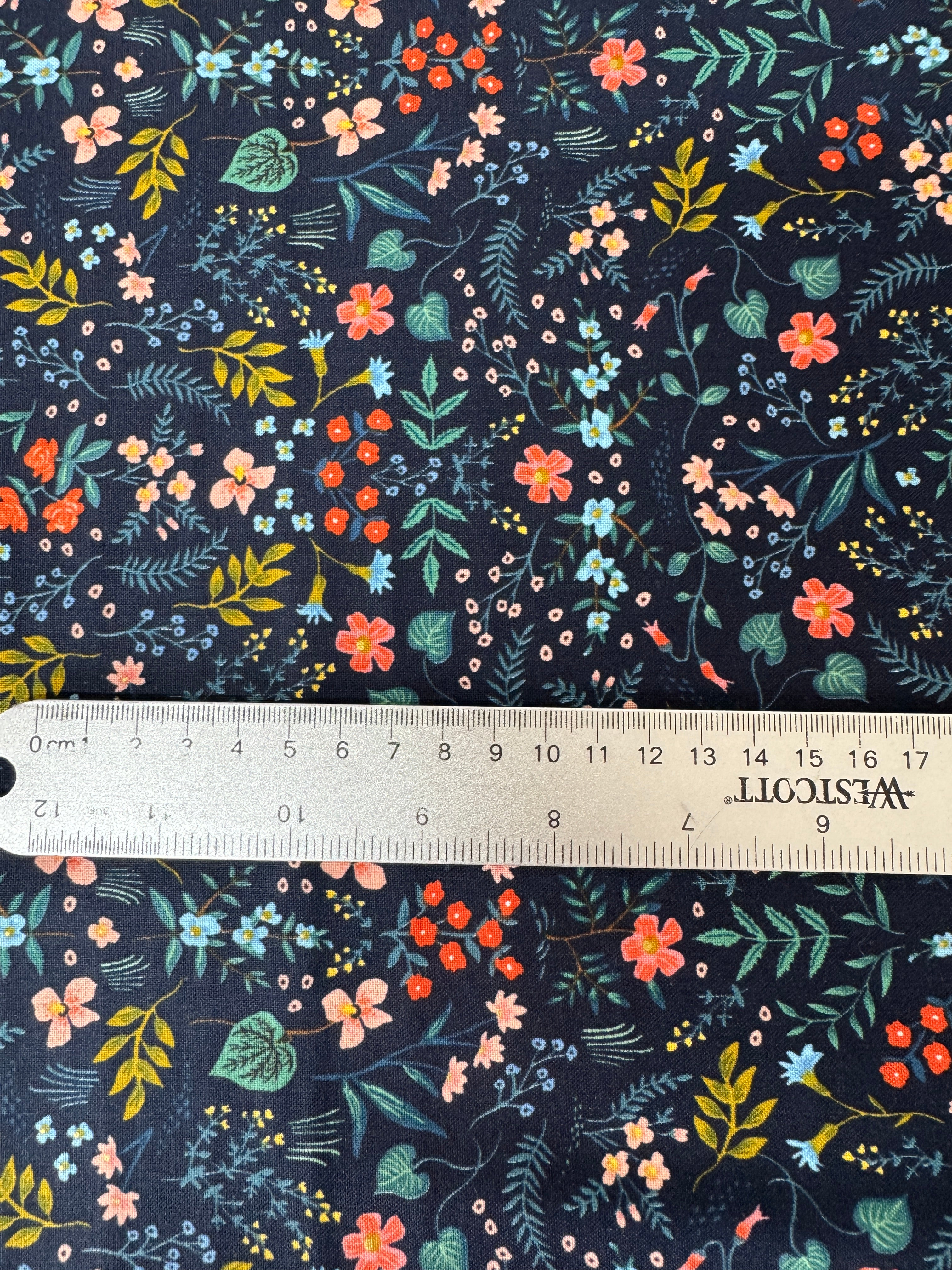 Wildwood - Wildwood Navy Metallic Yardage