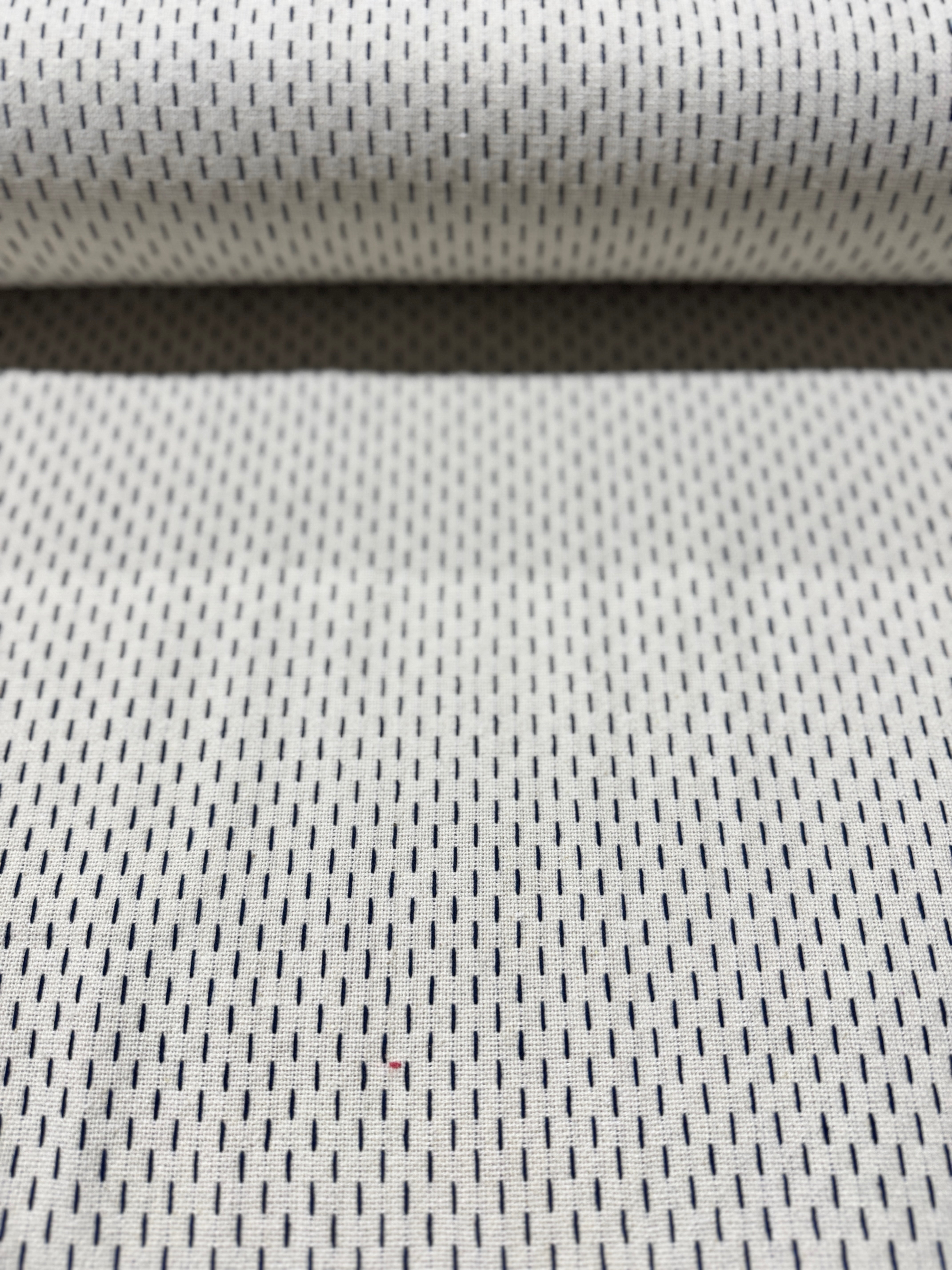 French Sashiko Wovens - Pearl Indigo Yardage