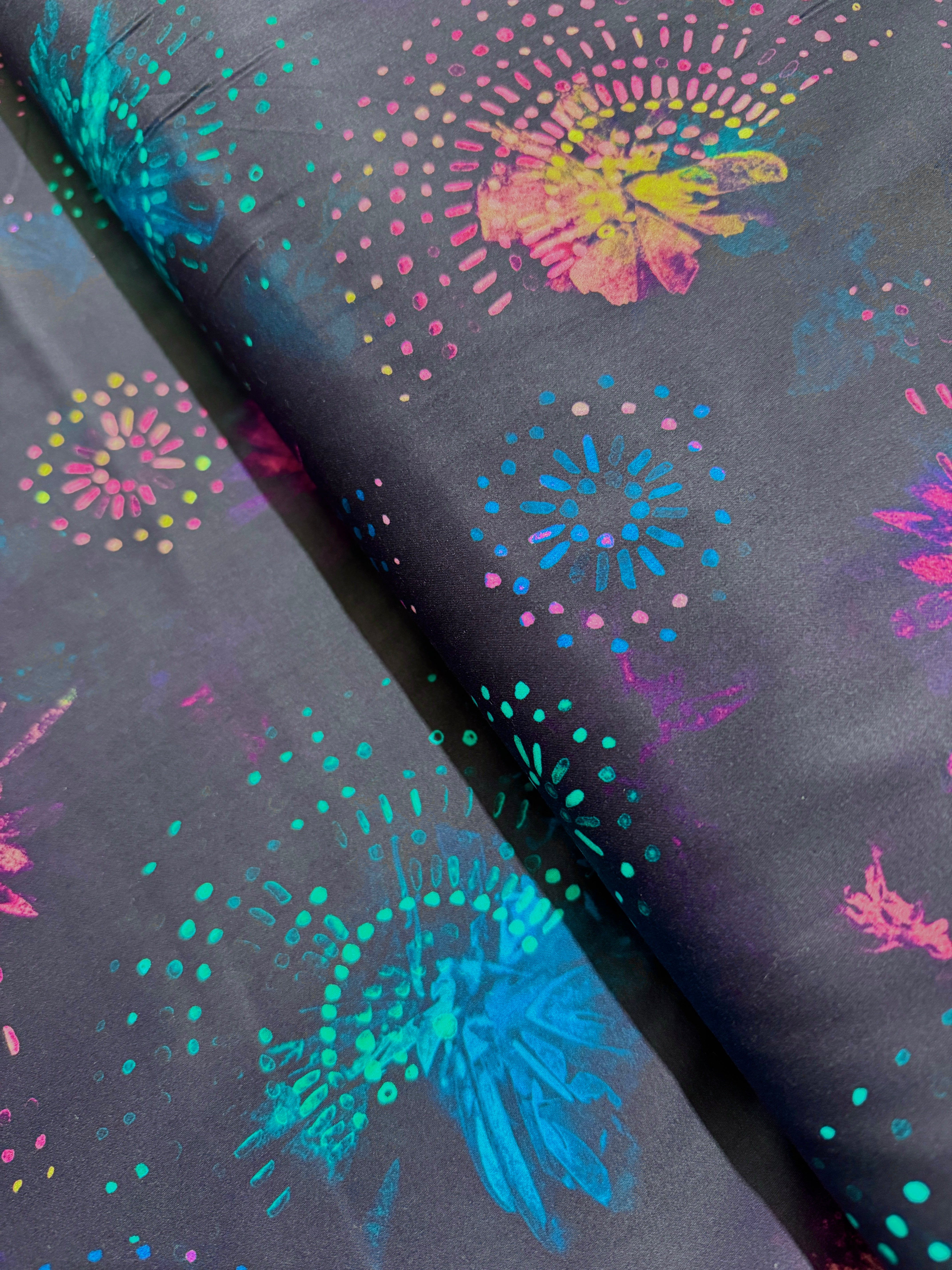 Wishwell - Garden Gloss Wide Sateen Night 108" Wide Yardage